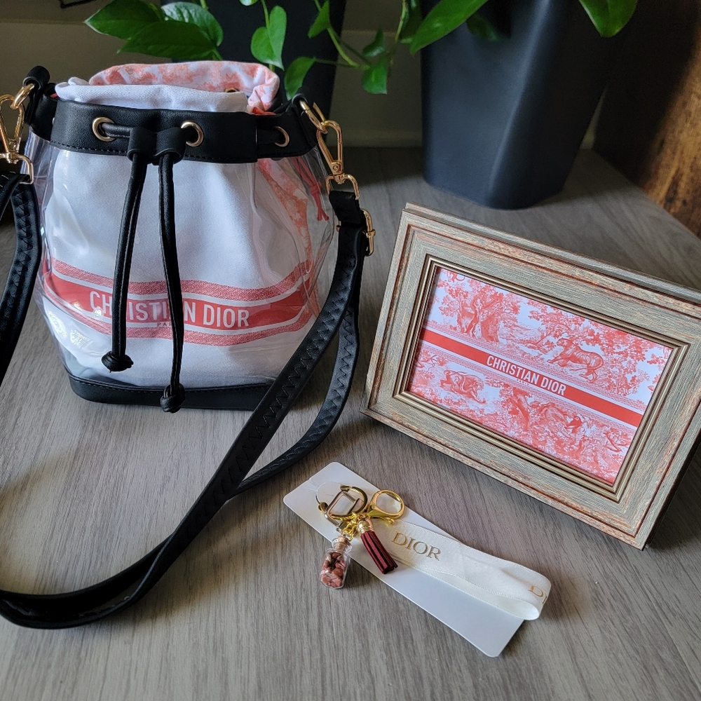3pcs Authentic Dior Limited Edition Dust Bag,Post Card & Ribbon